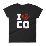 I LOVE CYCLING COLOMBIA - Women's short sleeve t-shirt