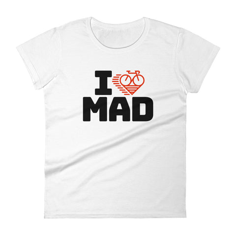 I LOVE CYCLING MADRID - Women's short sleeve t-shirt