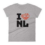 I LOVE CYCLING NEWFOUNDLAND AND LABRADOR - Women's short sleeve t-shirt