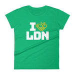 I LOVE CYCLING LONDON - Women's short sleeve t-shirt