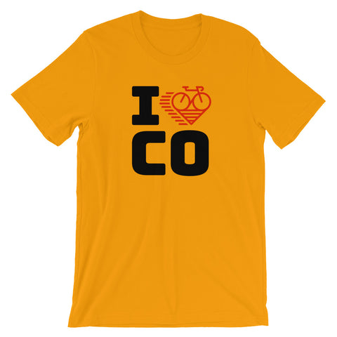 I LOVE CYCLING COLORADO - Short-Sleeve Unisex T-Shirt