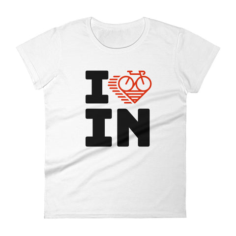 I LOVE CYCLING INDIANA - Women's short sleeve t-shirt