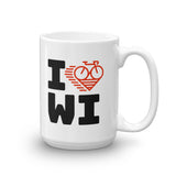 I LOVE CYCLING WISCONSIN - Mug