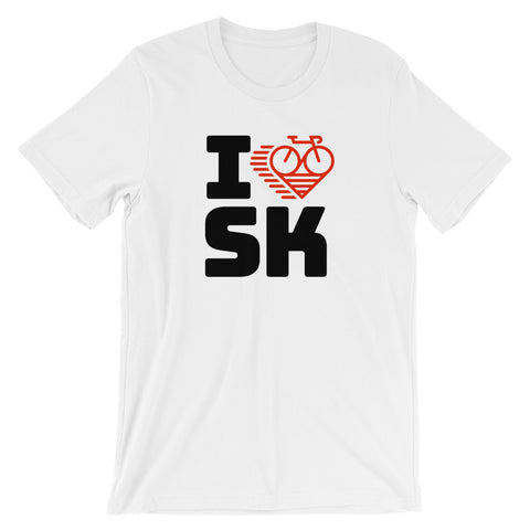 I LOVE CYCLING SASKATCHEWAN - Short-Sleeve Unisex T-Shirt