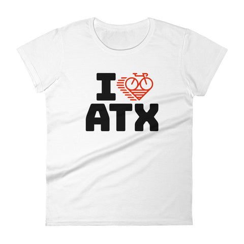 I LOVE CYCLING AUSTIN - Women's short sleeve t-shirt