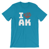 I LOVE CYCLING ALASKA - Short-Sleeve Unisex T-Shirt