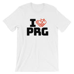 I LOVE CYCLING PRAGUE - Short-Sleeve Unisex T-Shirt