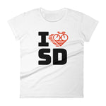 I LOVE CYCLING SOUTH DAKOTA - Women's short sleeve t-shirt