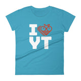 I LOVE CYCLING YUKON TERRITORY - Women's short sleeve t-shirt