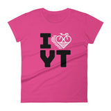 I LOVE CYCLING YUKON TERRITORY - Women's short sleeve t-shirt