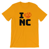 I LOVE CYCLING NORTH CAROLINA - Short-Sleeve Unisex T-Shirt