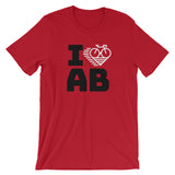 I LOVE CYCLING ALBERTA - Short-Sleeve Unisex T-Shirt