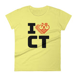 I LOVE CYCLING CONNECTICUT - Women's short sleeve t-shirt