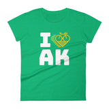 I LOVE CYCLING ALASKA - Women's short sleeve t-shirt