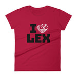 I LOVE CYCLING LEXINGTON - Women's short sleeve t-shirt
