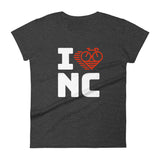 I LOVE CYCLING NORTH CAROLINA - Women's short sleeve t-shirt