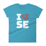 I LOVE CYCLING SWEDEN - Women's short sleeve t-shirt