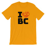 I LOVE CYCLING BRITISH COLUMBIA - Short-Sleeve Unisex T-Shirt