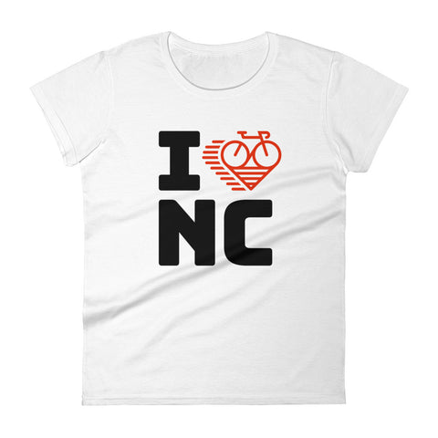I LOVE CYCLING NORTH CAROLINA - Women's short sleeve t-shirt