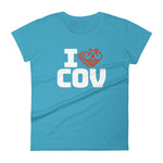 I LOVE CYCLING VANCOUVER - Women's short sleeve t-shirt