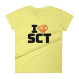 I LOVE CYCLING SCOTLAND - Women's short sleeve t-shirt
