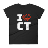 I LOVE CYCLING CONNECTICUT - Women's short sleeve t-shirt
