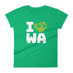 I LOVE CYCLING WASHINGTON - Women's short sleeve t-shirt