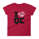 I LOVE CYCLING QUEBEC - Women's short sleeve t-shirt