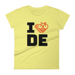 I LOVE CYCLING DELAWARE - Women's short sleeve t-shirt