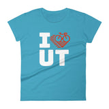 I LOVE CYCLING UTAH - Women's short sleeve t-shirt