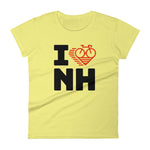 I LOVE CYCLING NEW HAMPSHIRE - Women's short sleeve t-shirt