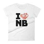 I LOVE CYCLING NEW BRUNSWICK - Women's short sleeve t-shirt