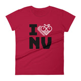 I LOVE CYCLING NEVADA - Women's short sleeve t-shirt