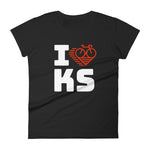 I LOVE CYCLING KANSAS - Women's short sleeve t-shirt