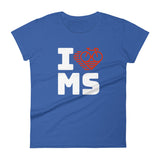 I LOVE CYCLING MISSISSIPPI - Women's short sleeve t-shirt